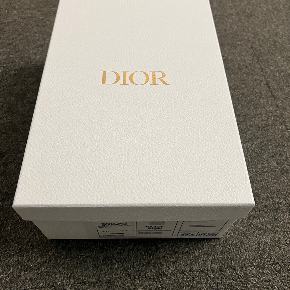 Dior White Shoe Box with Black Label